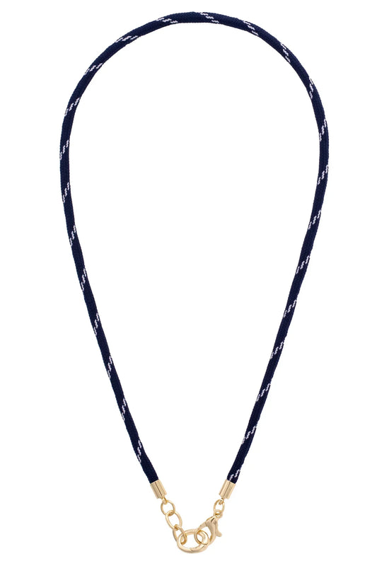 Goldie Paracord Charm Necklace Base - Navy
