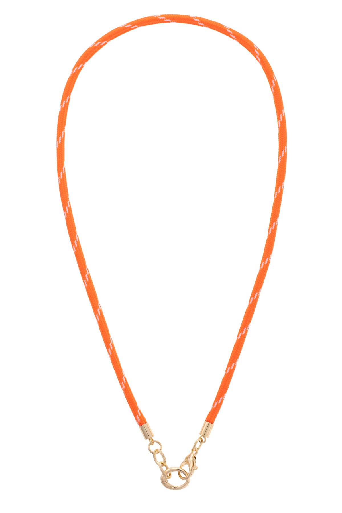 Goldie Paracord Charm Necklace Base - Orange