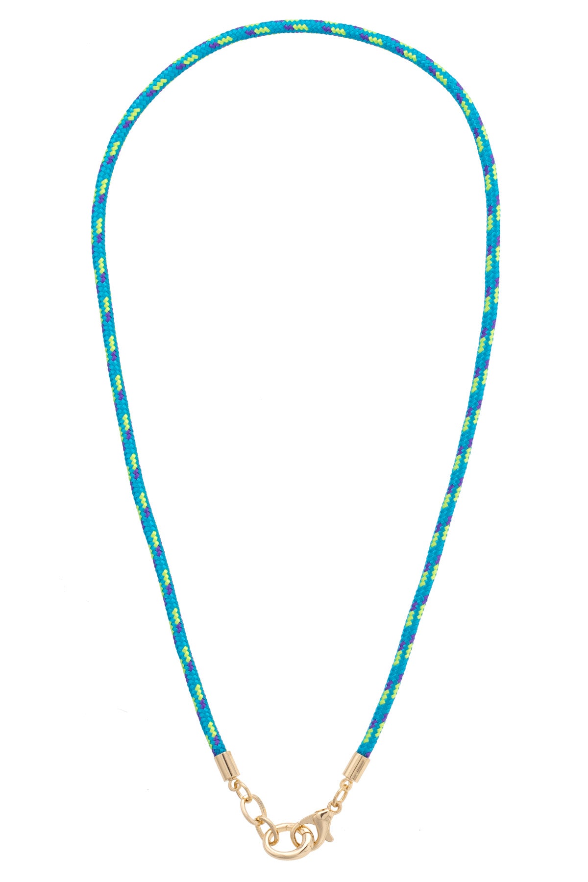 Goldie Paracord Charm Necklace Base - Teal