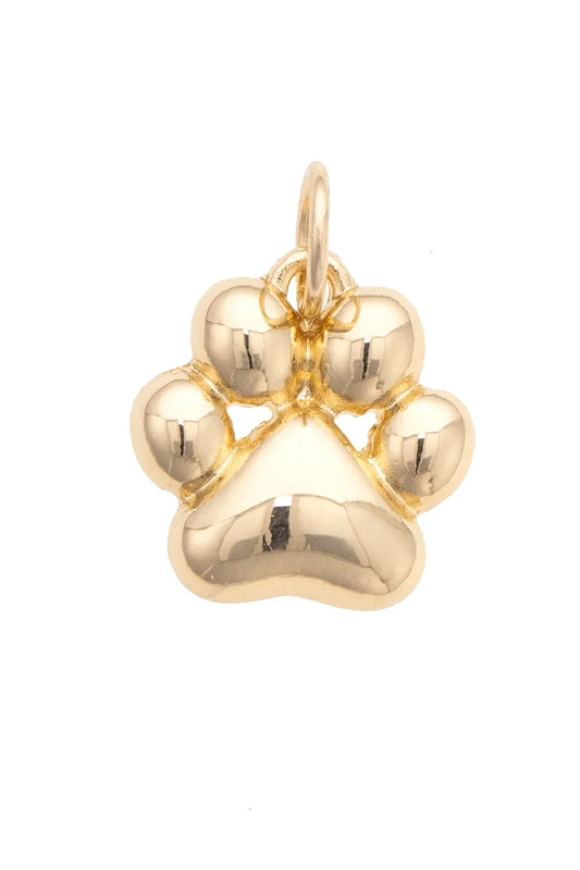 Charm -  Puffy Paw Gold
