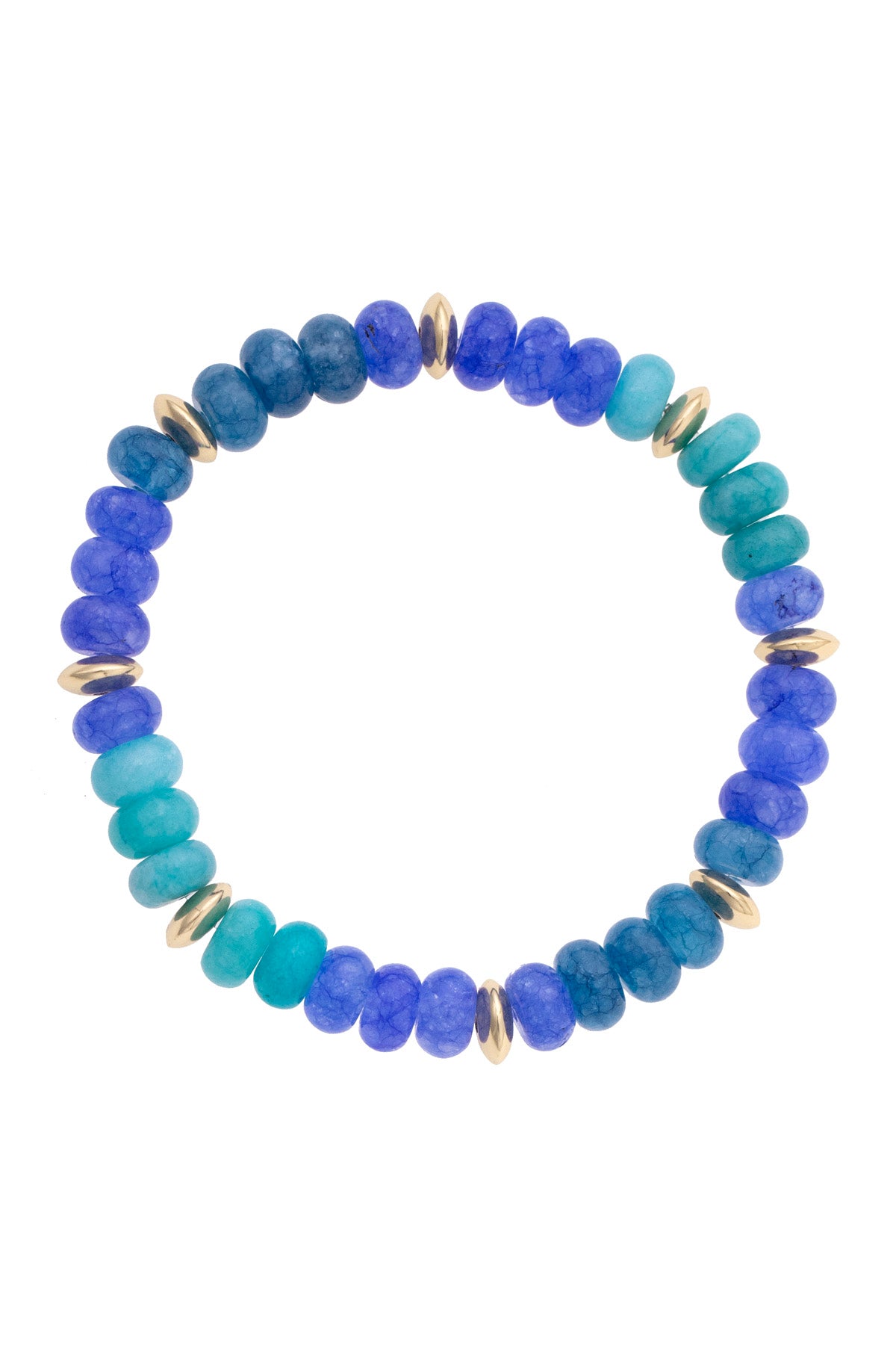 Mimi Semi Precious Beaded Bracelet - Light Blue