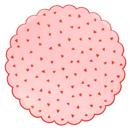 Dinner Plates - Heart Pattern