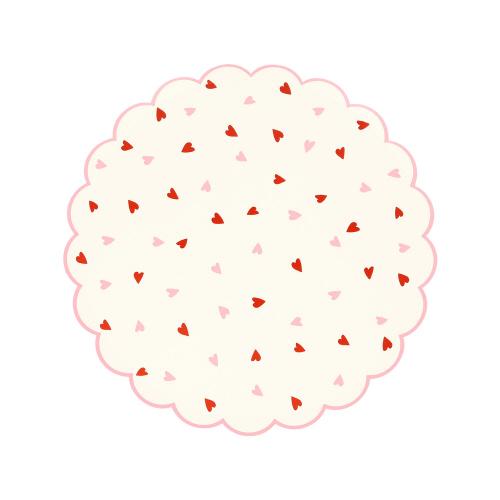 Side Plates - Heart Pattern