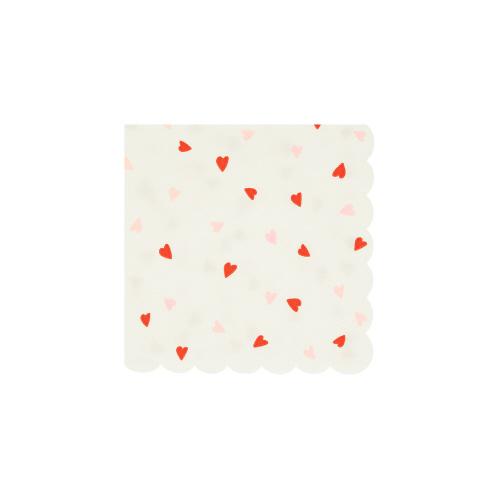 Small Napkins - Heart Pattern