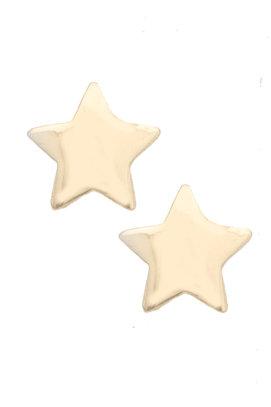 Classic Star Gold Stud Earrings