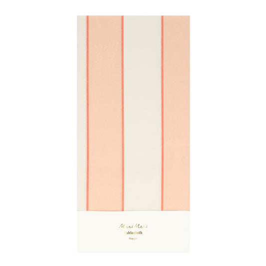 Tablecloth - Peach Striped