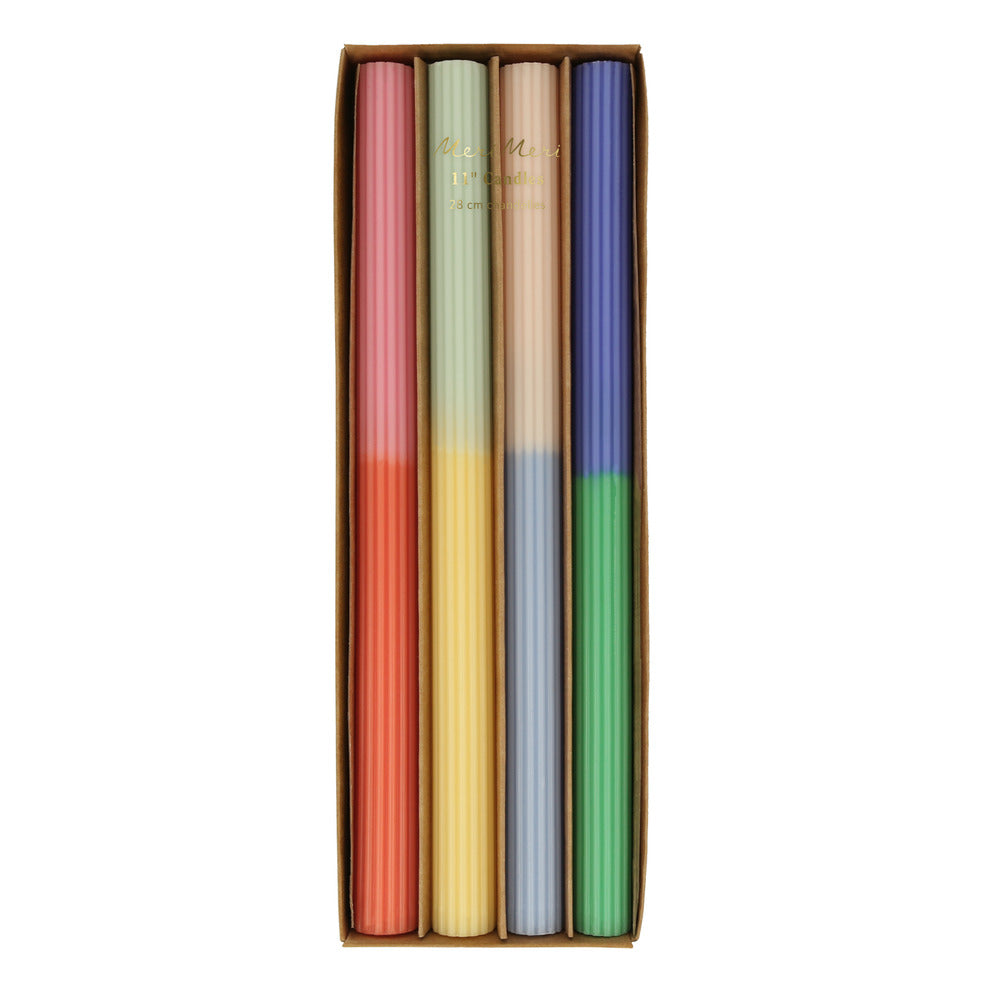 Table Candles - Multi Block Color