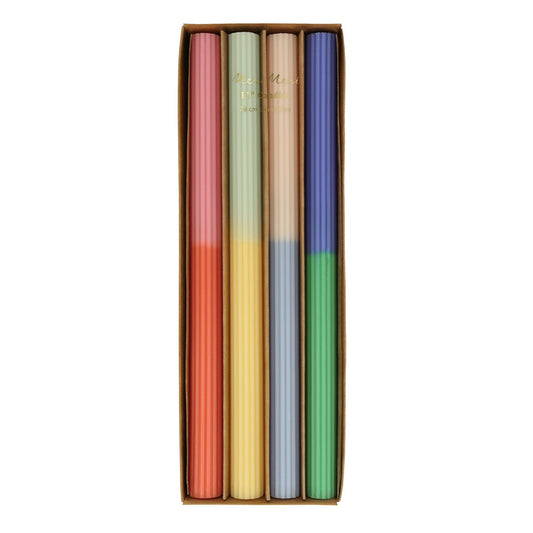 Table Candles - Multi Block Color