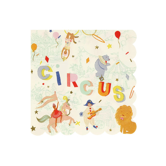 Large Napkins - Circus