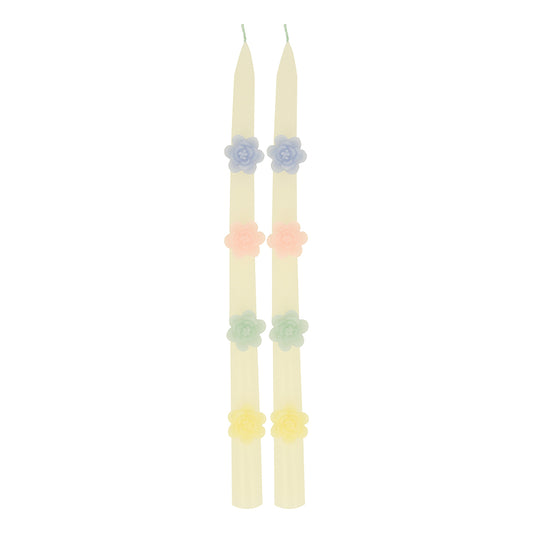 Taper Candles - Pastel Flower