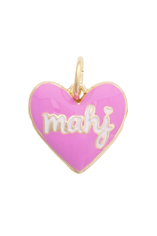 Charm - Mahj Lilac Heart
