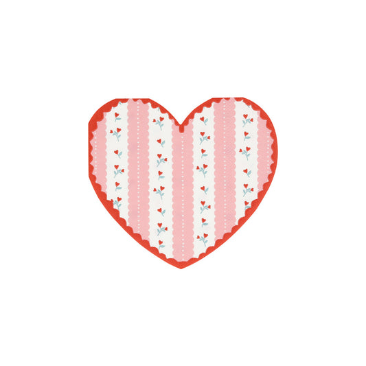 Heart Napkins - Vintage Rose