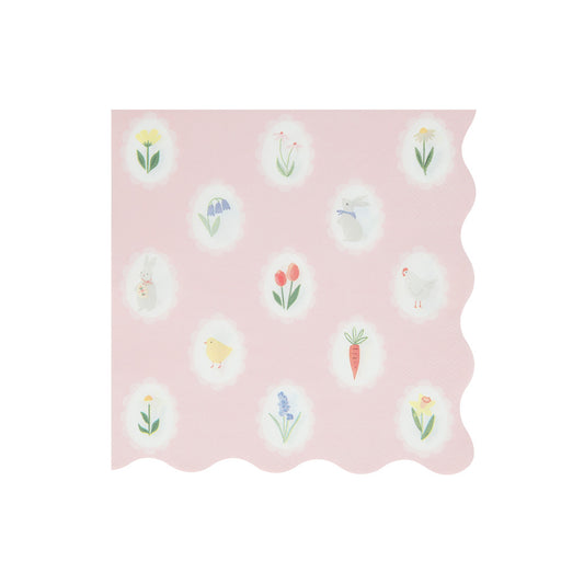 Large Napkins - Easter Cameo