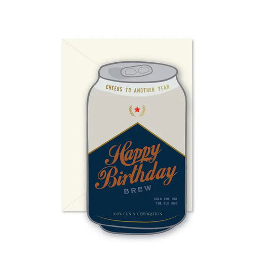 Birthday Brew Die-Cut Greeting Card