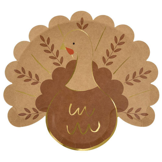 Folk Turkey Plates