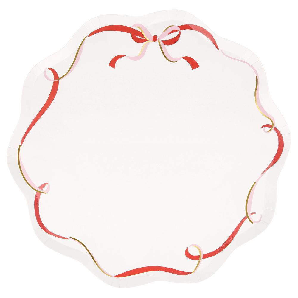 Ribbon Bow Dinner Plates