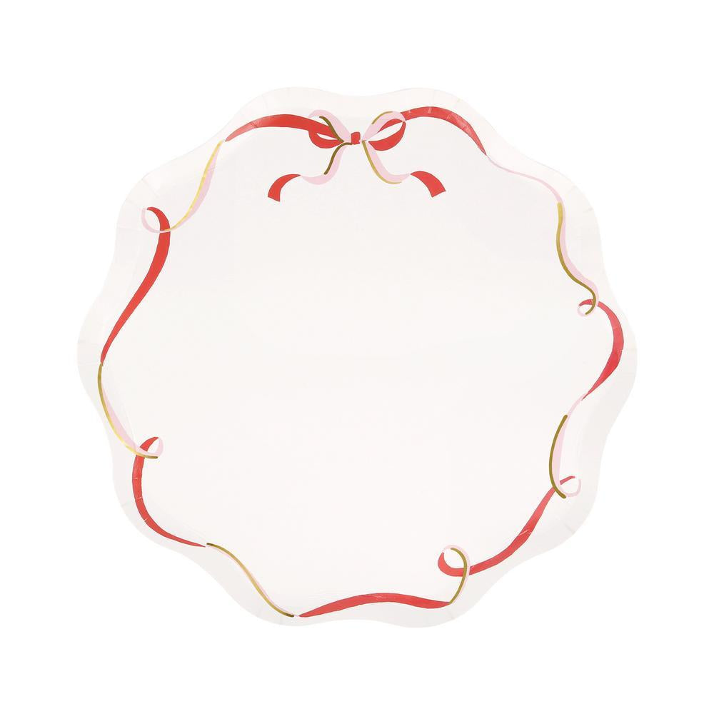 Ribbon Bow Side Plates