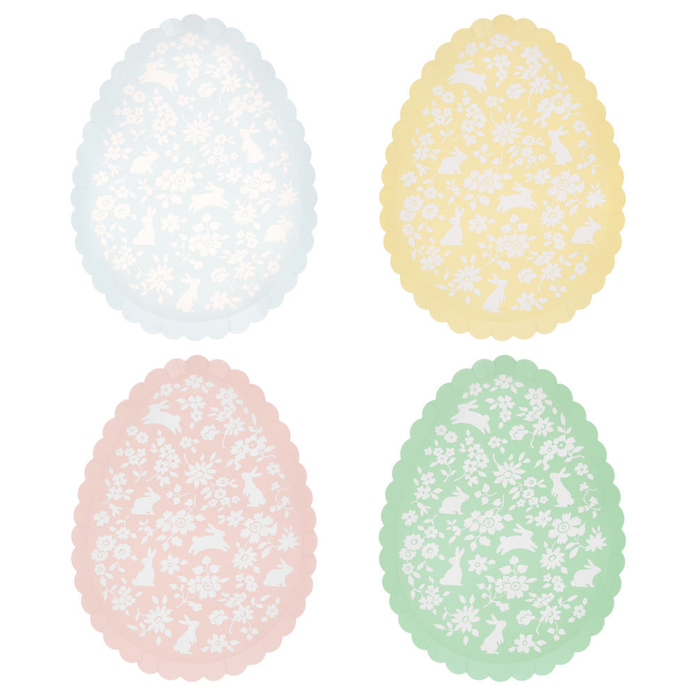 Egg Plates - Ditsy Bunny