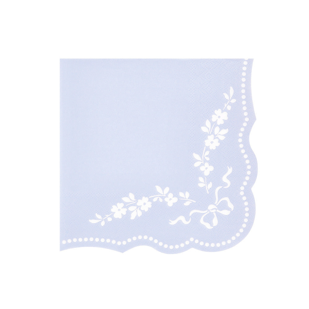 Large Napkins - Rococo Blue