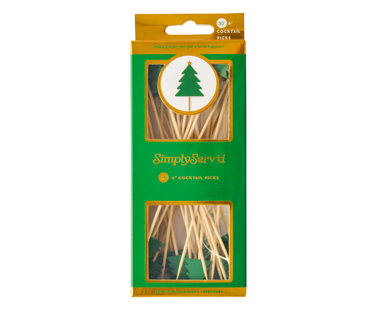 Party Picks, 30pk - Christmas Tree
