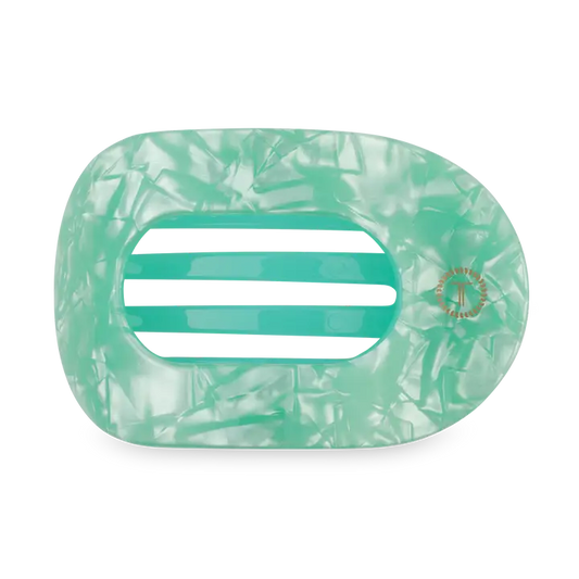 Medium Flat Round Hair Clip - Spring Splash