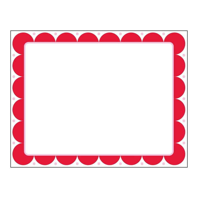 Scallop Flat Notes - Red