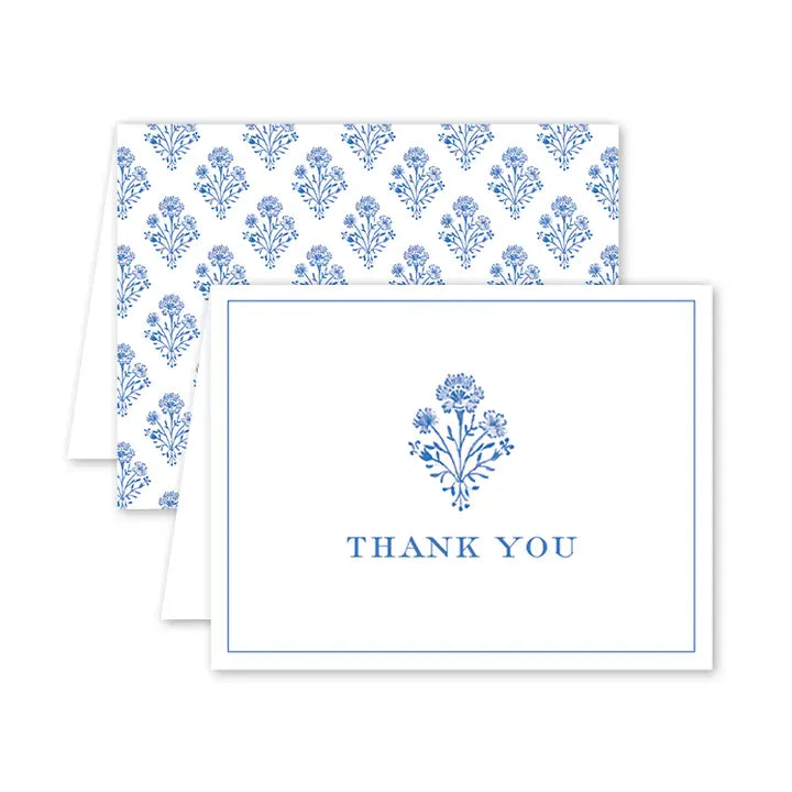 Boxed Cards - Thank You Chinoiserie Blockprint