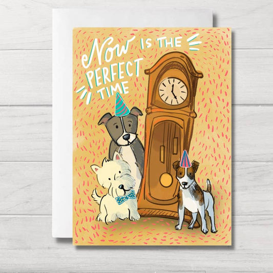 Dog Birthday Card | Dog Clock Medley