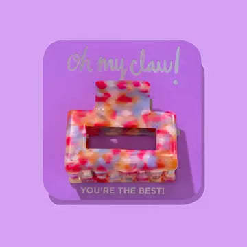 Colorful Claw Clip Card