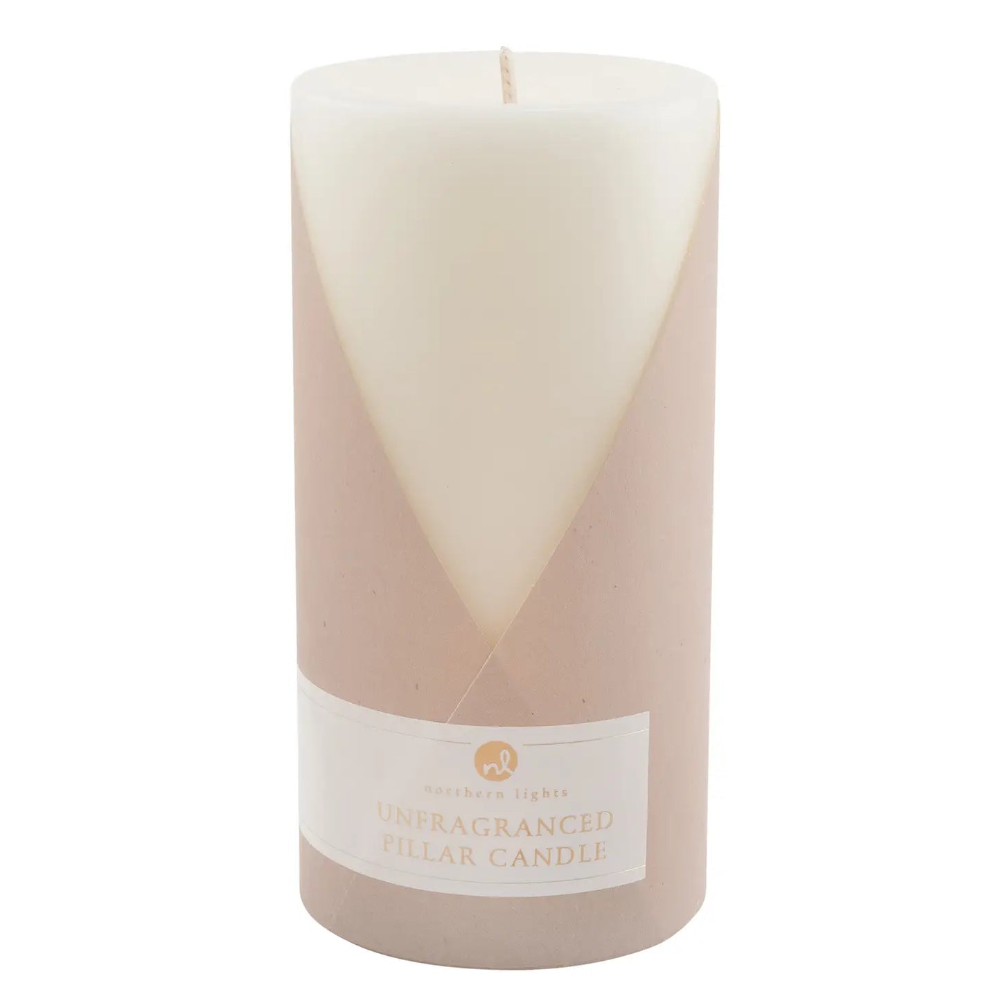 Unfragranced Pillar - Pure White - 3x6