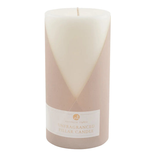 Unfragranced Pillar - Pure White - 3x6