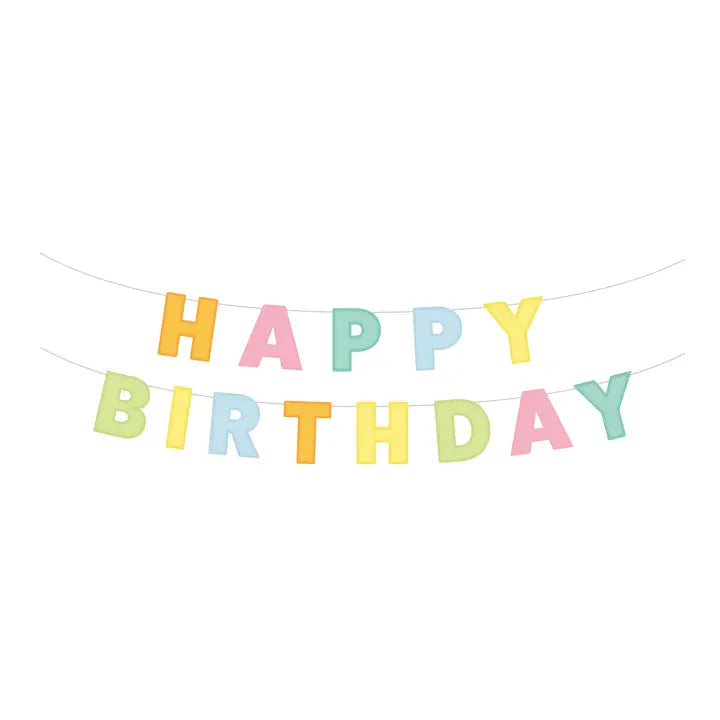 Pastel Padded Felt Banner
