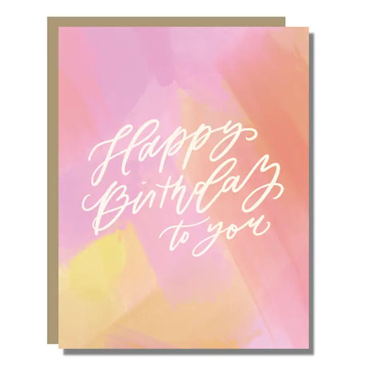 Tie Dye Birthday Card