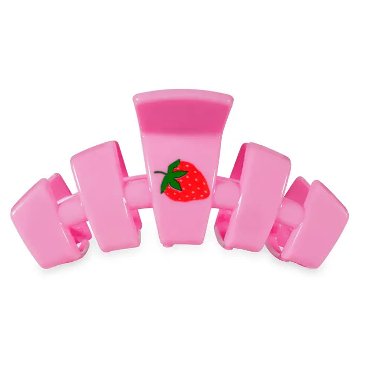 Large Classic Hair Clip - Handpicked Strawberry