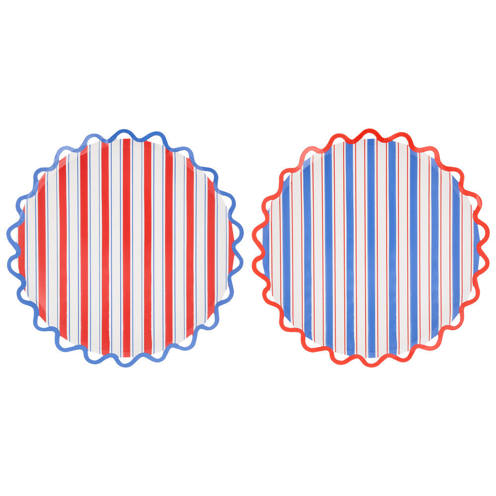 Dinner Plates - Nautical Striped