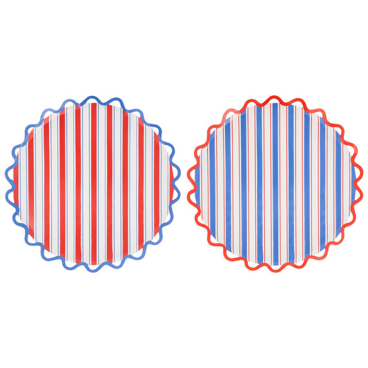 Dinner Plates - Nautical Striped