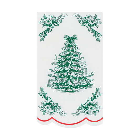 Toile De Jouy Christmas Guest Towels