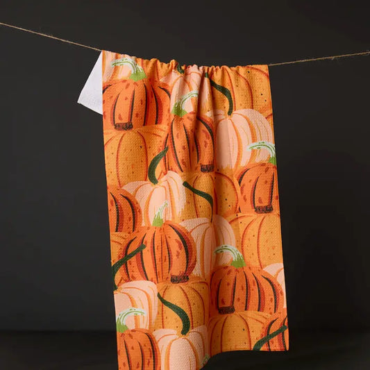 Rows of Gourds Tea Towel