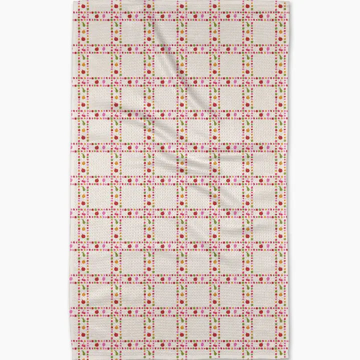 Fruits Plaid Tea Towel