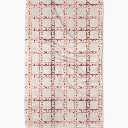 Fruits Plaid Tea Towel