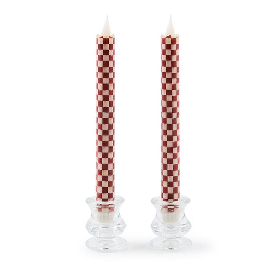 Check Flameless Dinner Candles - Cherry - Set of 2