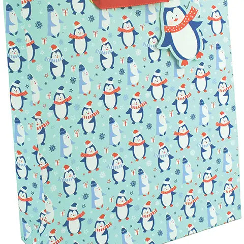 Large Gift Bag - Penguins