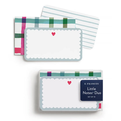 Little Notes Duo Set - Scalloped Heart
