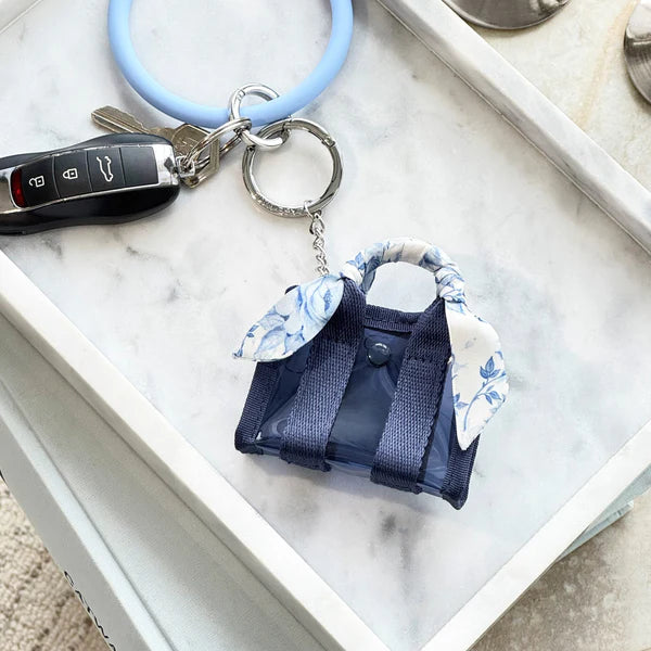 Jelly Tote Key Chain - Something Navy Twilly