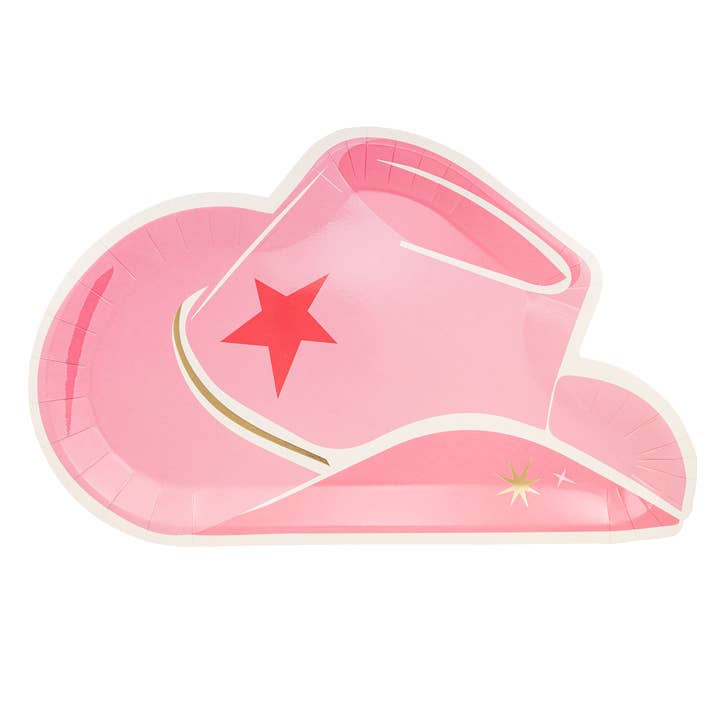 Cowgirl Hat Paper Plates