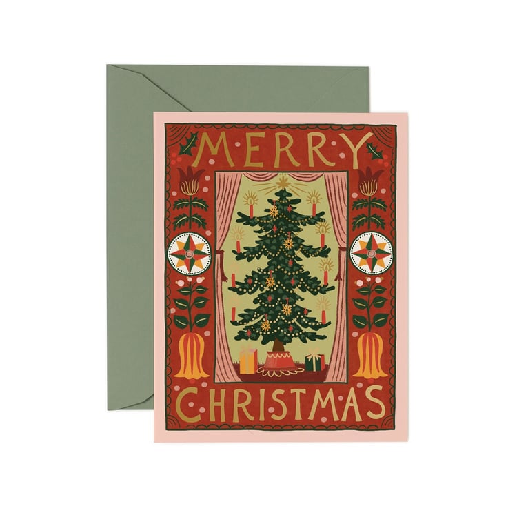 Holiday Card - Folk Christmas Tree
