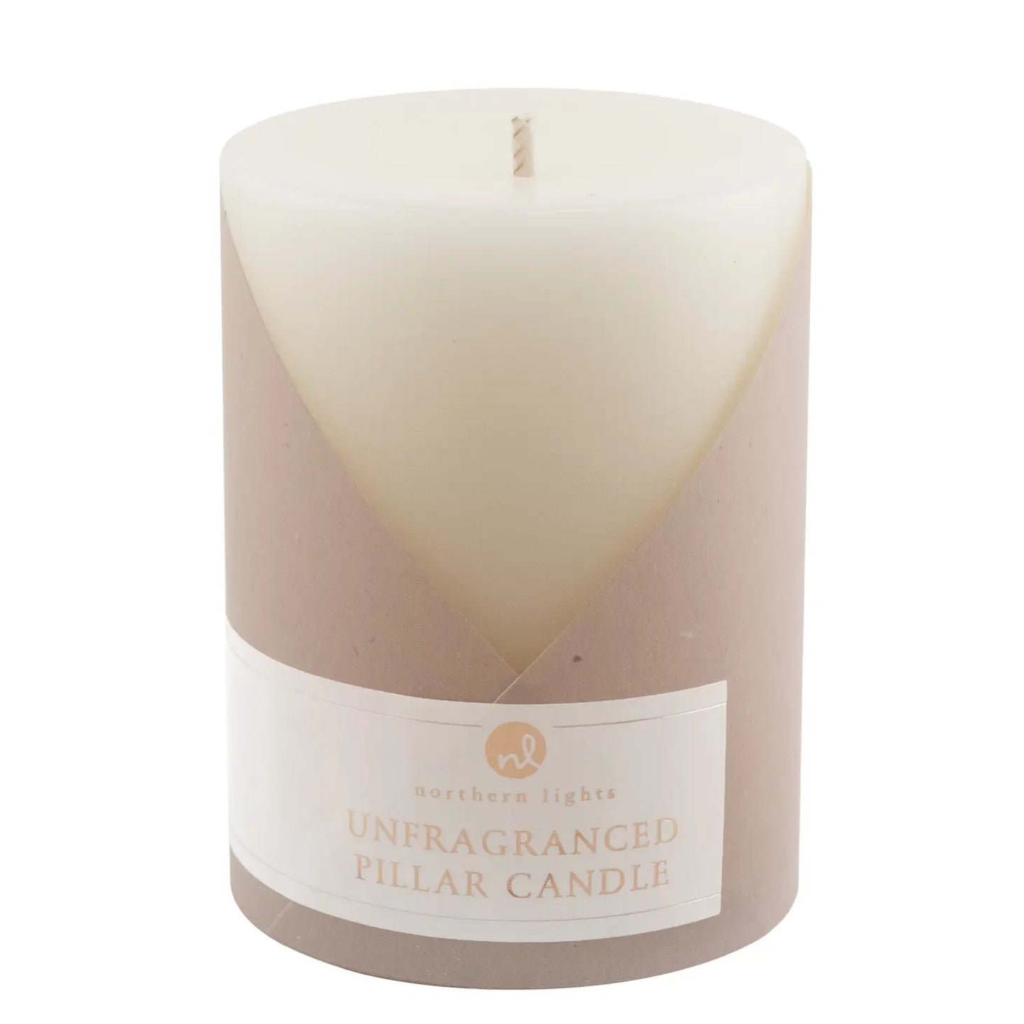Unfragranced Pillar - Pure White - 3x4