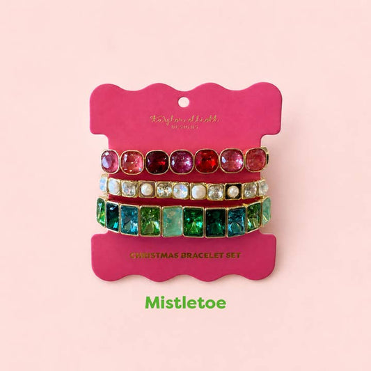 Christmas Bracelet Set - Mistletoe