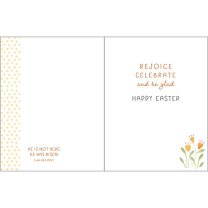 Easter Card - He is Risen Tulip Sunrise