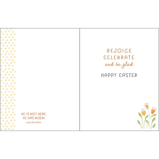Easter Card - He is Risen Tulip Sunrise